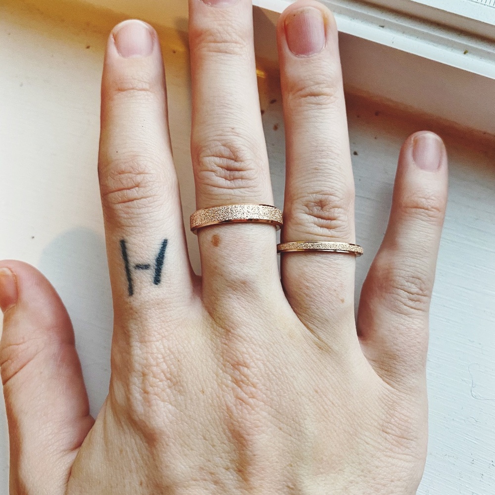 Thin Rose Gold Band